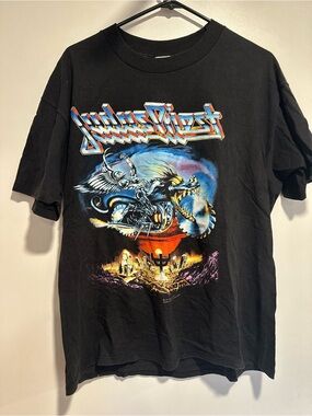 Vintage ‘91 Judas Priest Brokum Sz:XL Single Stitch painkiller band concert tee.